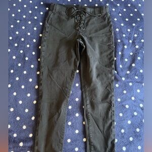 Tie Fromt High Waisted AE Skinny Jeans